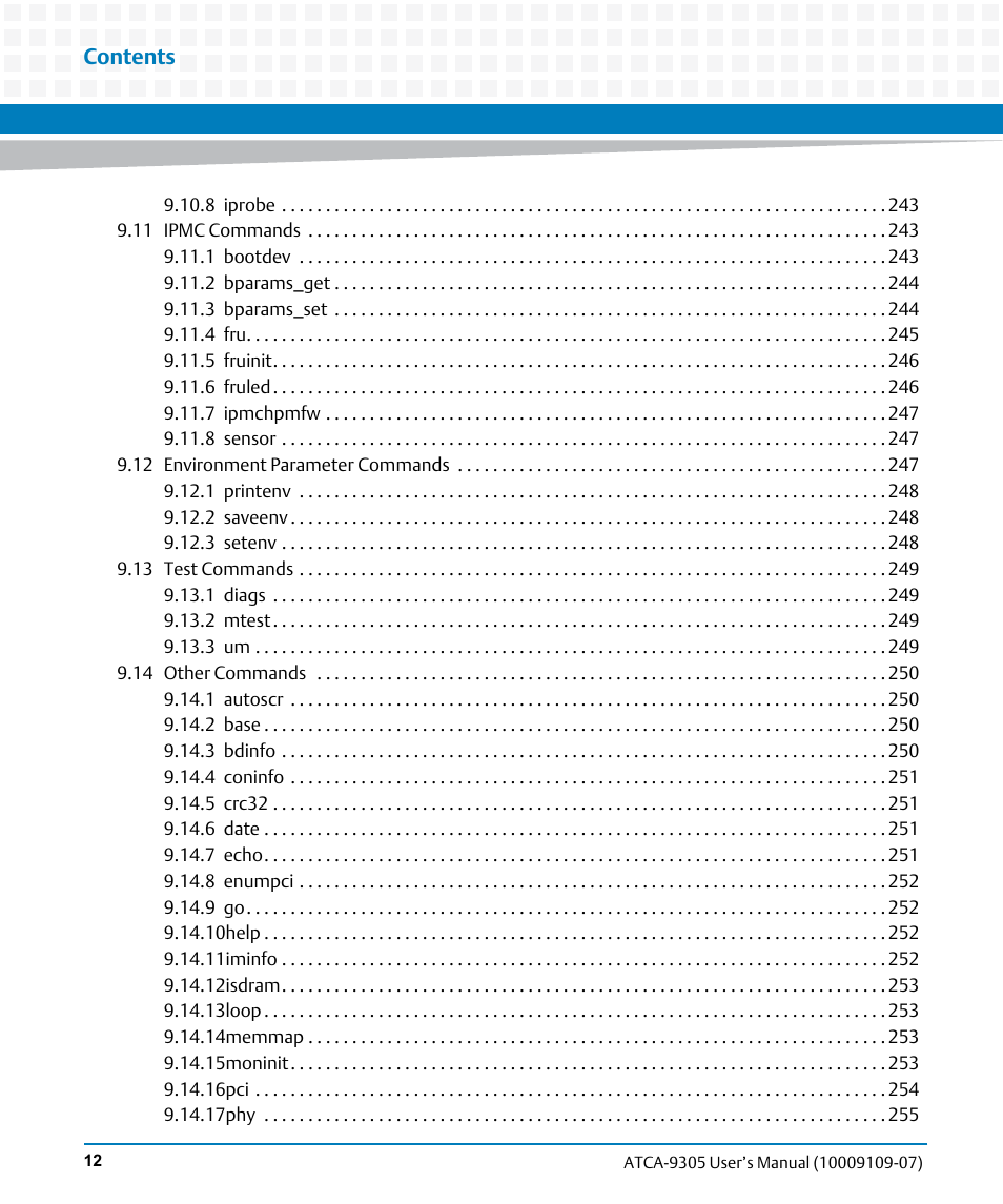 Artesyn ATCA-9305 User's Manual (May 2014) User Manual | Page 12 / 270