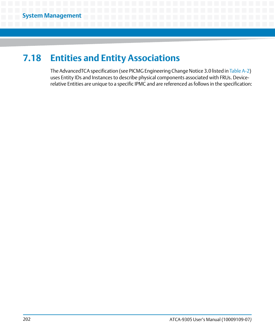 18 entities and entity associations | Artesyn ATCA-9305 User's Manual (May 2014) User Manual | Page 202 / 270