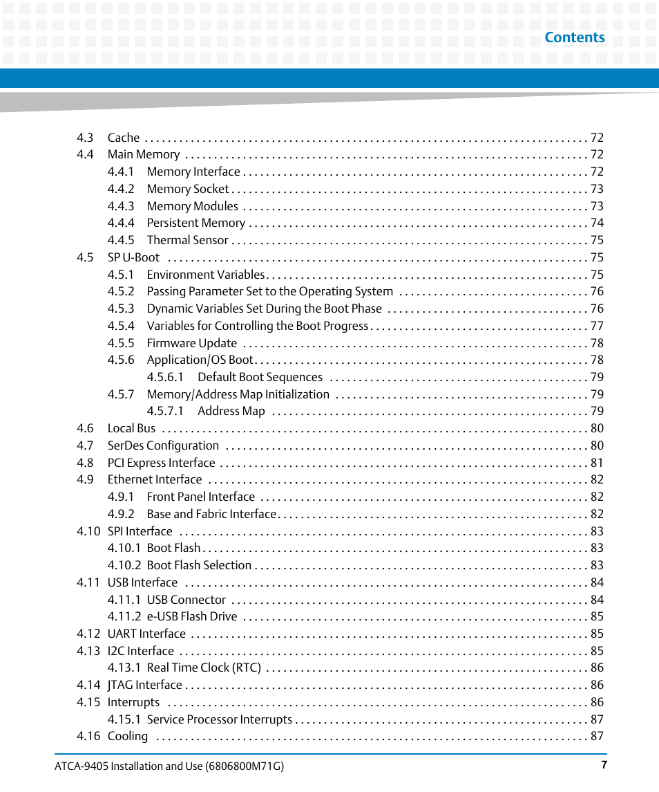 Artesyn ATCA-9405 Installation and Use (May 2014) User Manual | Page 7 / 168