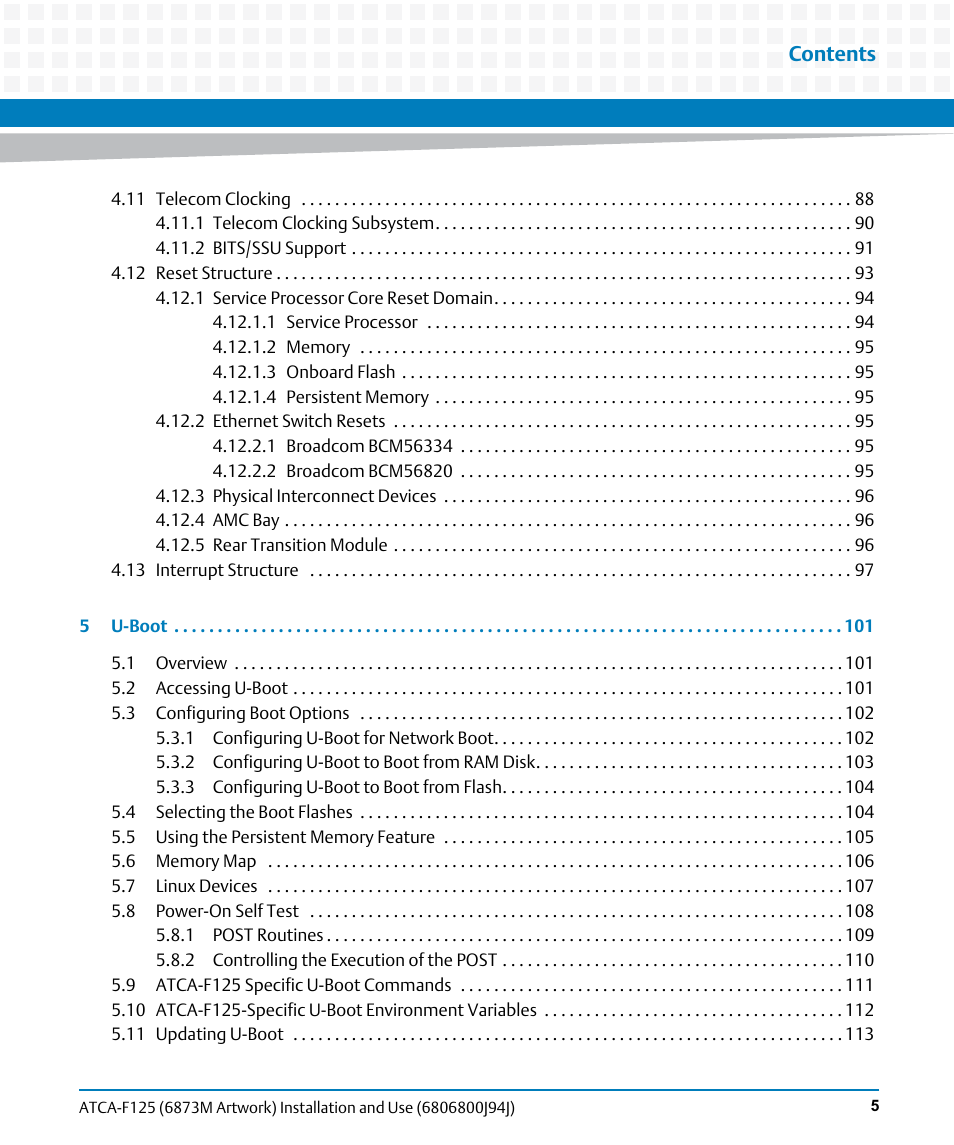 Artesyn ATCA-F125 Installation and Use Guide (April 2014) User Manual | Page 5 / 138