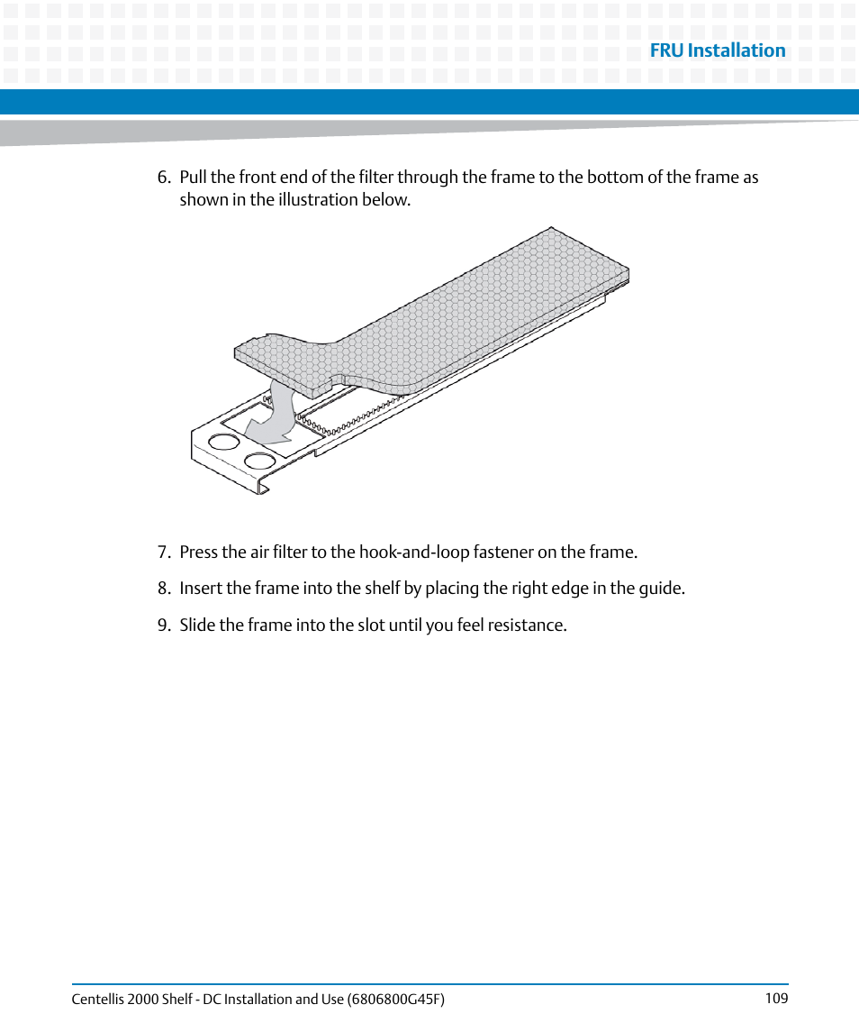 Artesyn Centellis 2000 Shelf - DC Installation and Use (June 2014) User Manual | Page 109 / 176