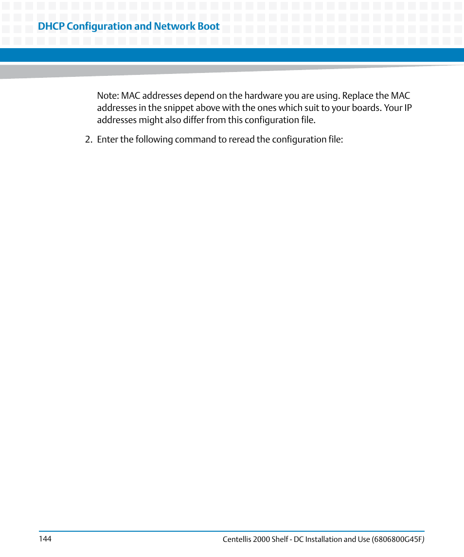 Artesyn Centellis 2000 Shelf - DC Installation and Use (June 2014) User Manual | Page 144 / 176