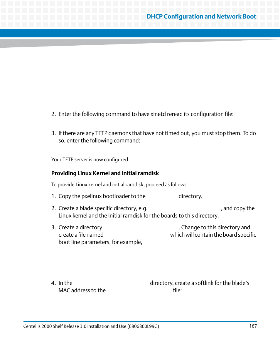 Artesyn Centellis 2000 Shelf Release 3.0 Installation and Use (May 2014) User Manual | Page 167 / 192