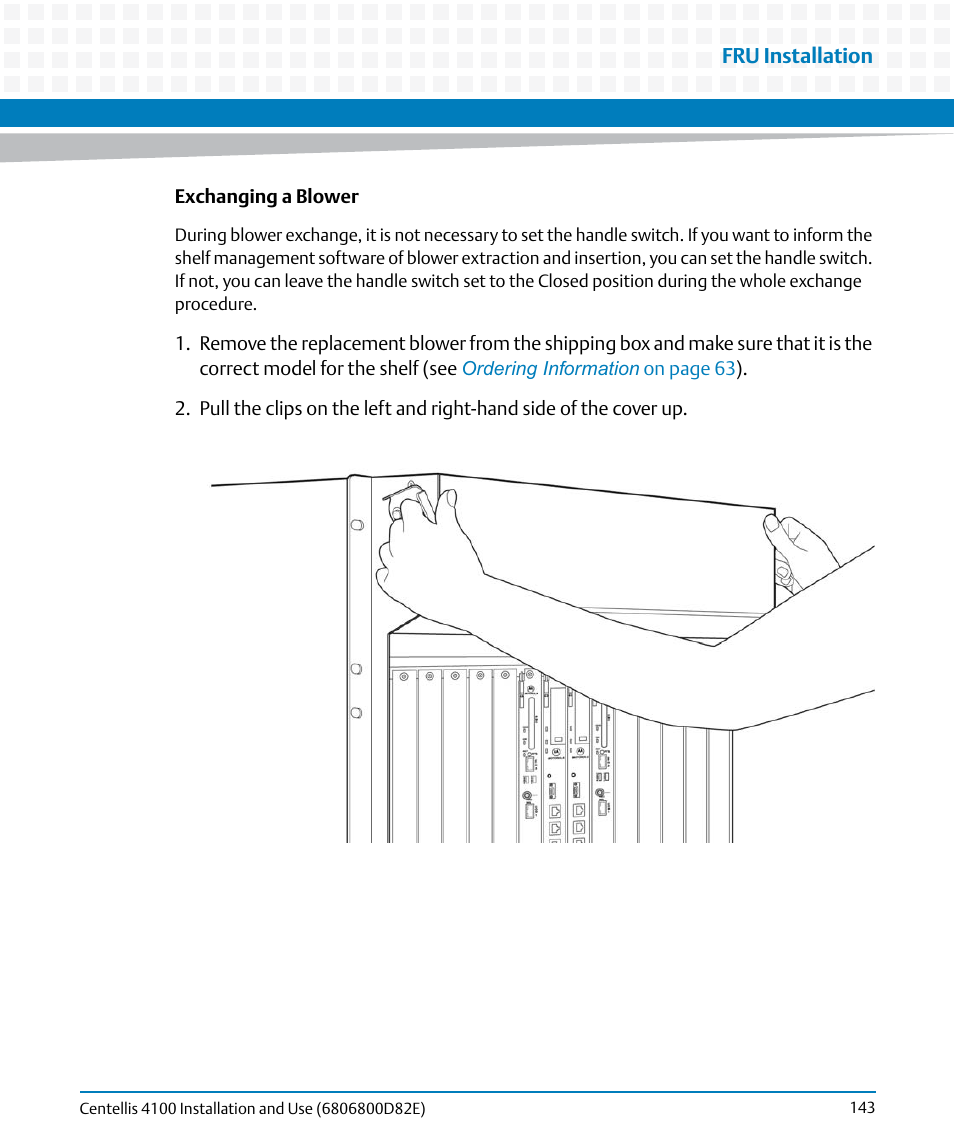 Artesyn Centellis 4100 Installation and Use (2015) User Manual | Page 141 / 208