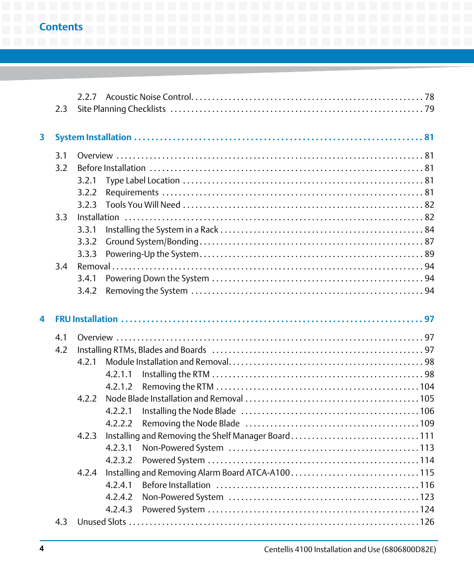 Artesyn Centellis 4100 Installation and Use (2015) User Manual | Page 4 / 208
