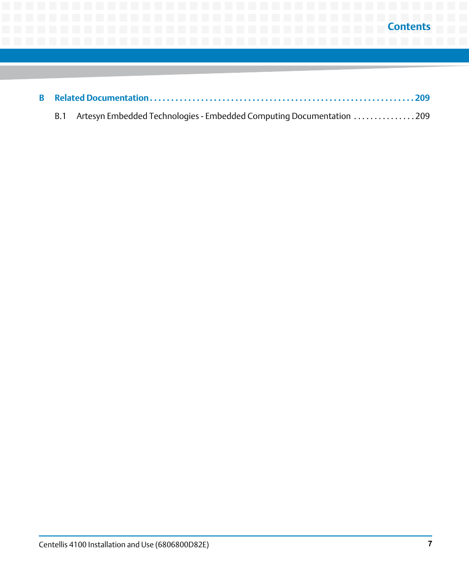 Artesyn Centellis 4100 Installation and Use (2015) User Manual | Page 7 / 208