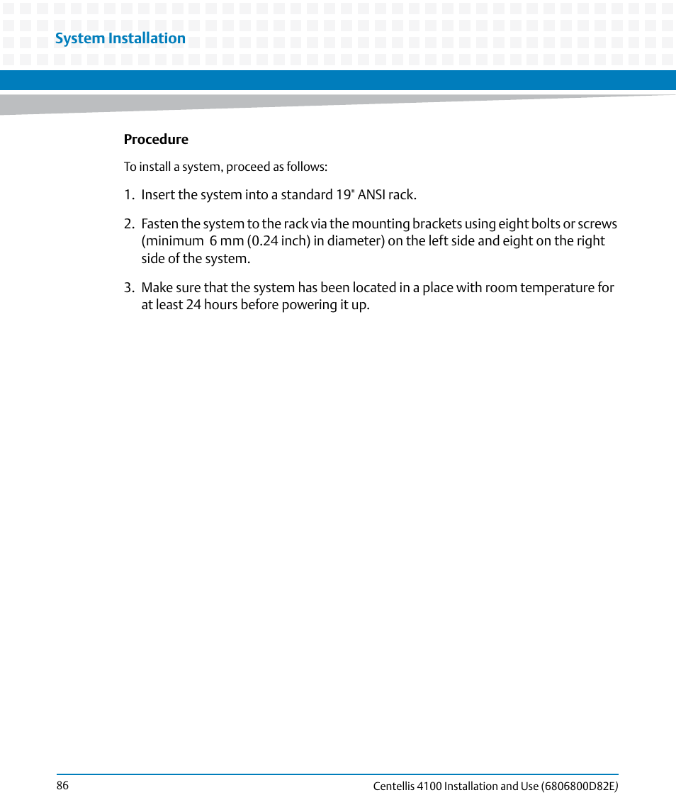 Artesyn Centellis 4100 Installation and Use (2015) User Manual | Page 84 / 208