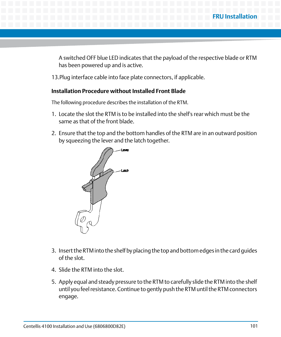 Artesyn Centellis 4100 Installation and Use (2015) User Manual | Page 99 / 208