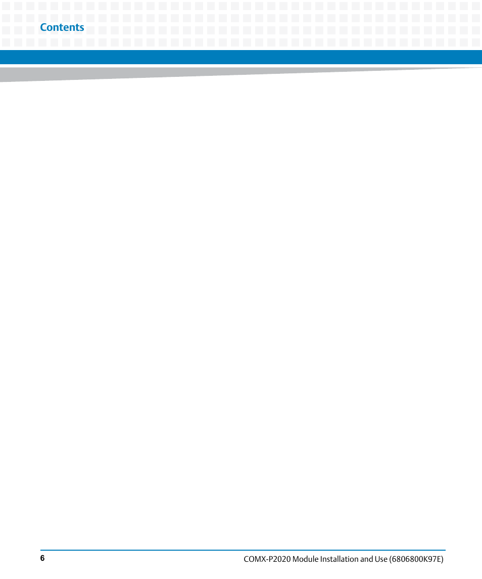 Artesyn COMX-P2020 Installation and Use (February 2015) User Manual | Page 6 / 100