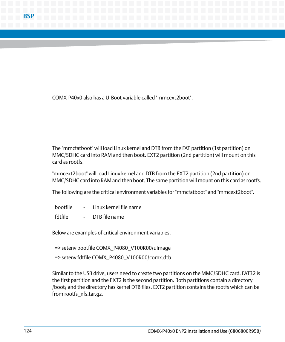 Artesyn COMX-P40x0 ENP2 Installation and Use (August 2014) User Manual | Page 124 / 130