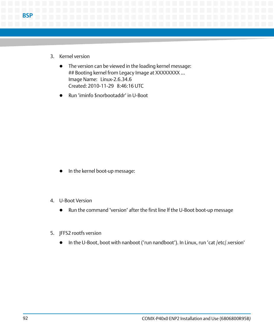 Artesyn COMX-P40x0 ENP2 Installation and Use (August 2014) User Manual | Page 92 / 130