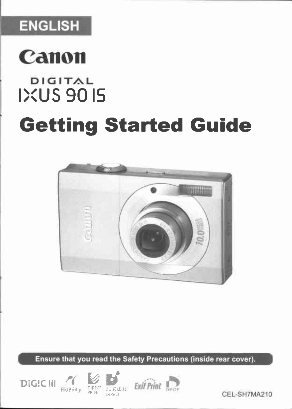 Canon IXUS 90IS User Manual | 36 pages