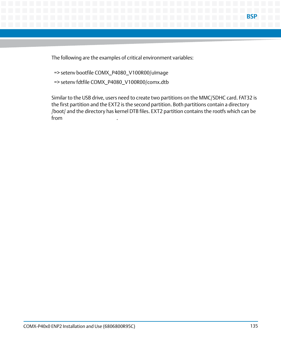 Artesyn COMX-P40x0 ENP2 Installation and Use (January 2015) User Manual | Page 135 / 140