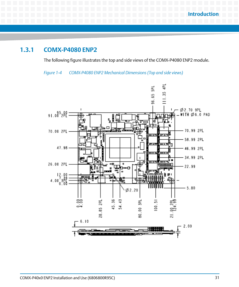 1 comx-p4080 enp2, Figure 1-4 | Artesyn COMX-P40x0 ENP2 Installation and Use (January 2015) User Manual | Page 31 / 140