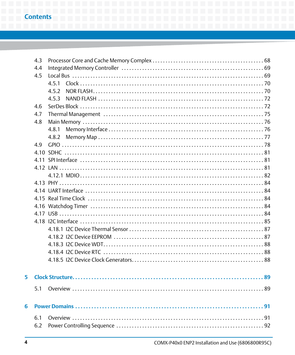 Artesyn COMX-P40x0 ENP2 Installation and Use (January 2015) User Manual | Page 4 / 140