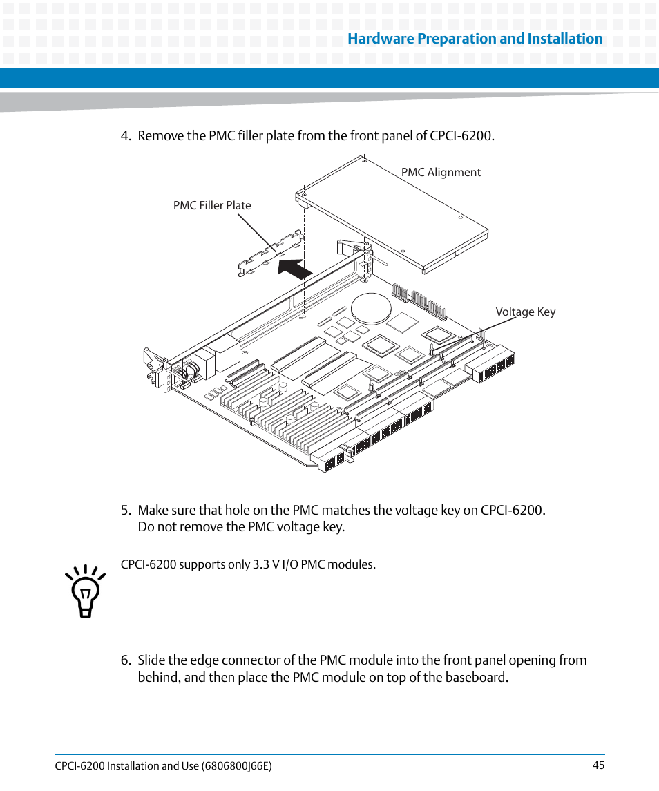 Artesyn CPCI-6200 Installation and Use (May 2015) User Manual | Page 45 / 234