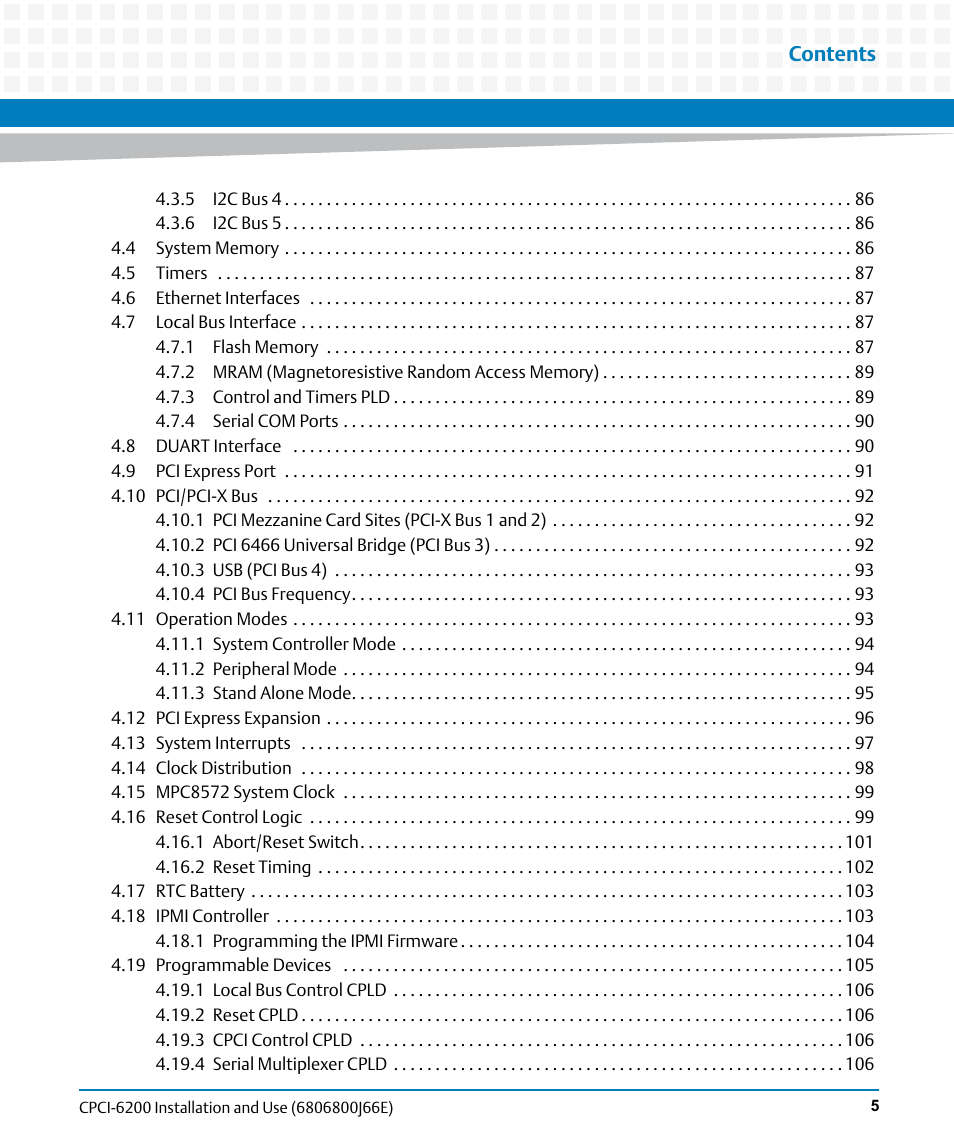 Artesyn CPCI-6200 Installation and Use (May 2015) User Manual | Page 5 / 234