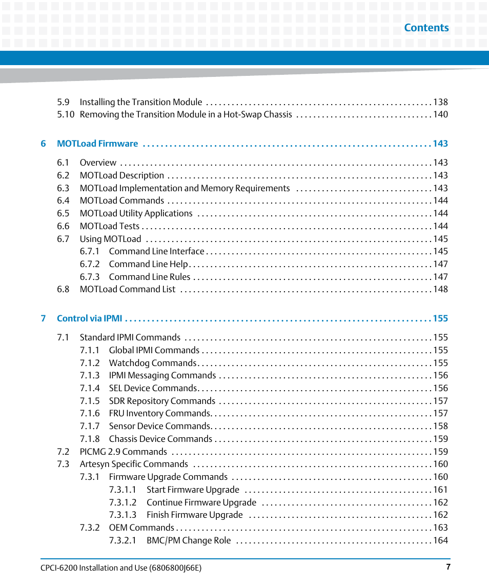 Artesyn CPCI-6200 Installation and Use (May 2015) User Manual | Page 7 / 234