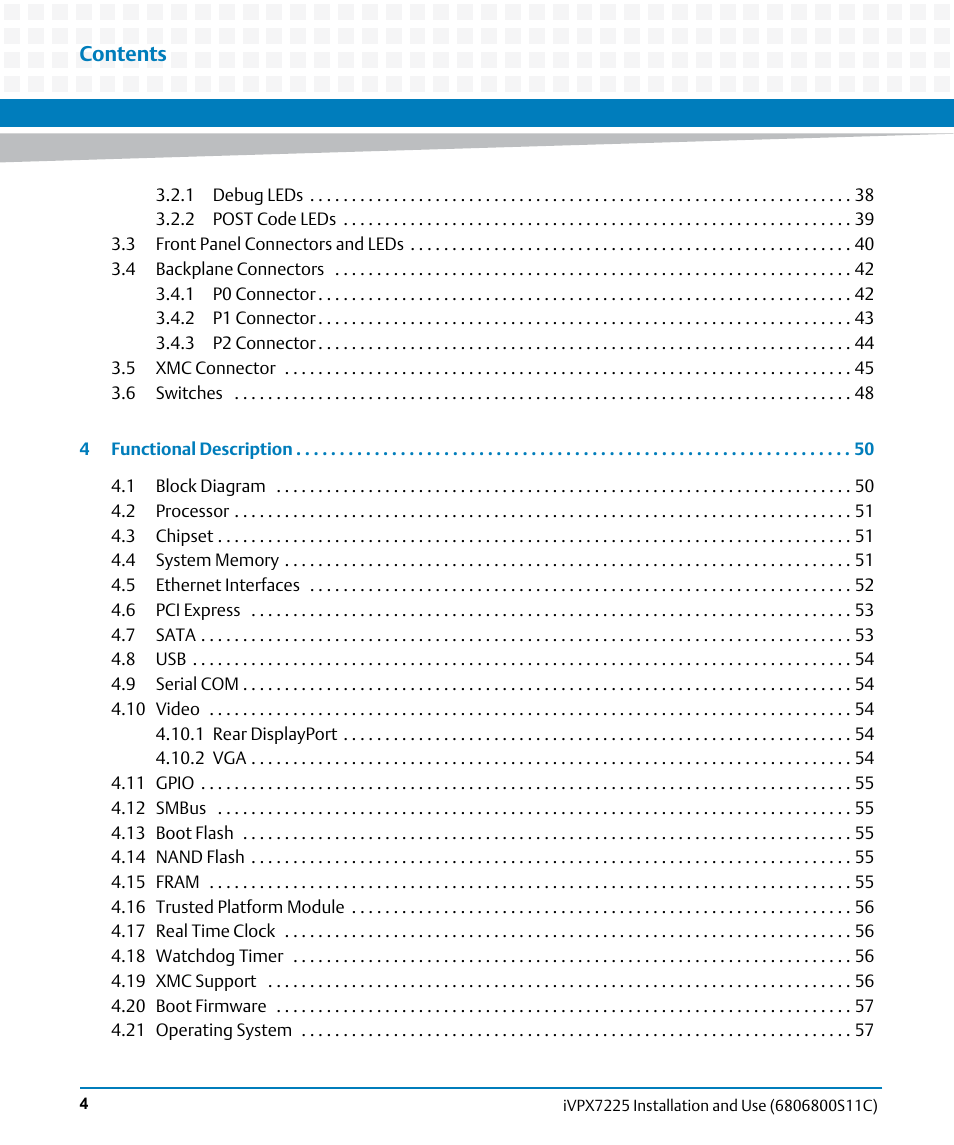 Artesyn iVPX7225 Installation and Use (April 2015) User Manual | Page 4 / 168