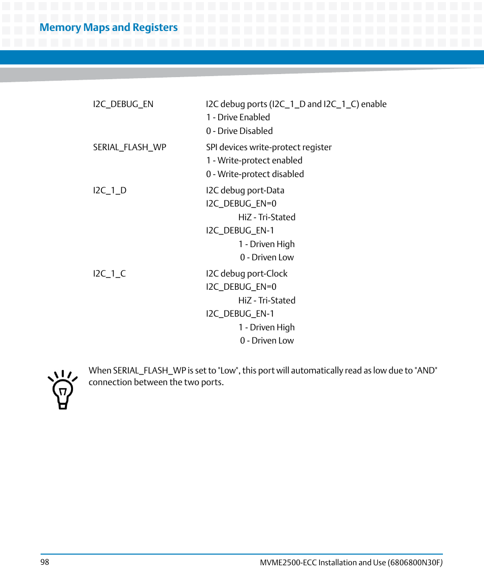 Artesyn MVME2500 ECC Installation and Use (August 2014) User Manual | Page 98 / 150