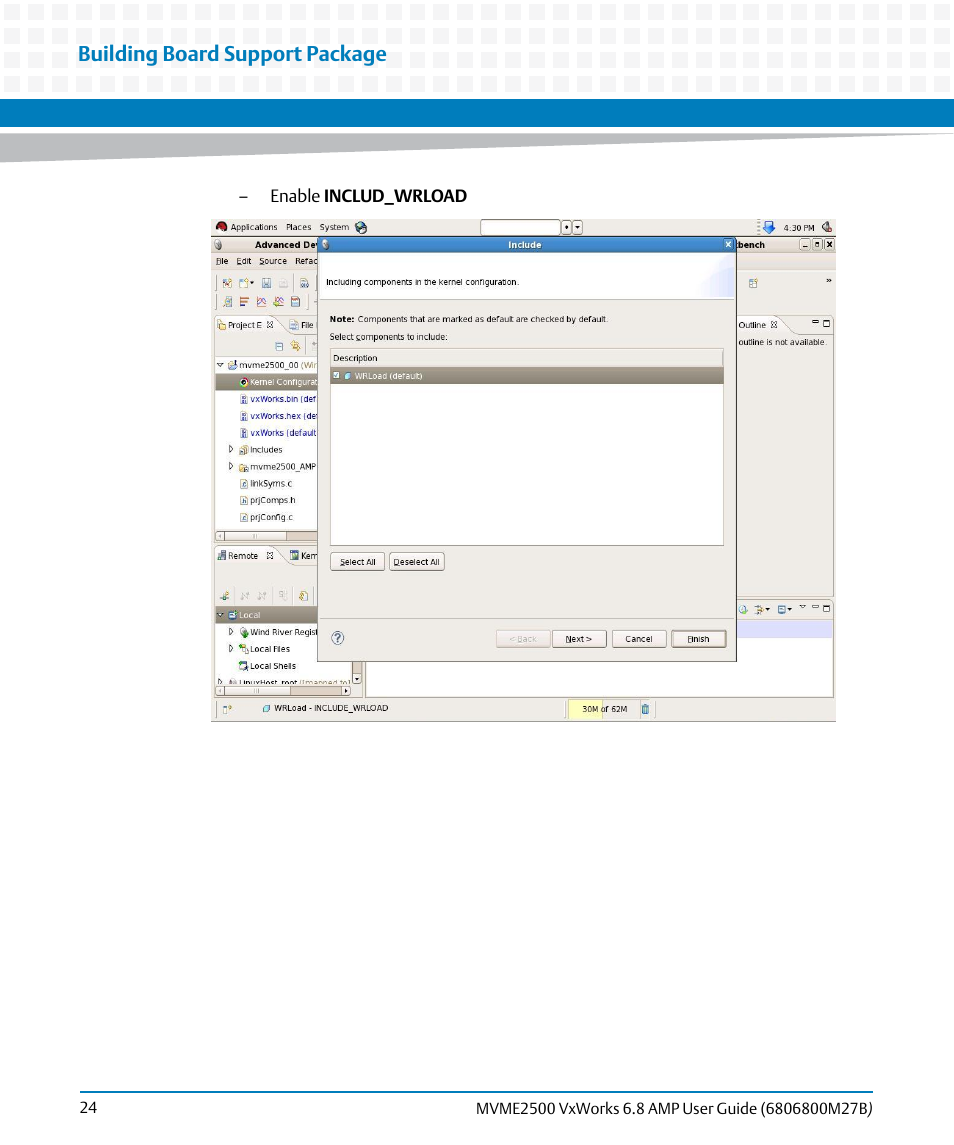 Building board support package | Artesyn MVME2500 VxWorks 6.8 AMP User Guide (August 2014) User Manual | Page 24 / 40