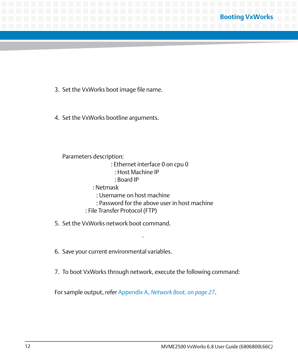 Artesyn MVME2500 VxWorks 6.8 User Guide (April 2014) User Manual | Page 12 / 44