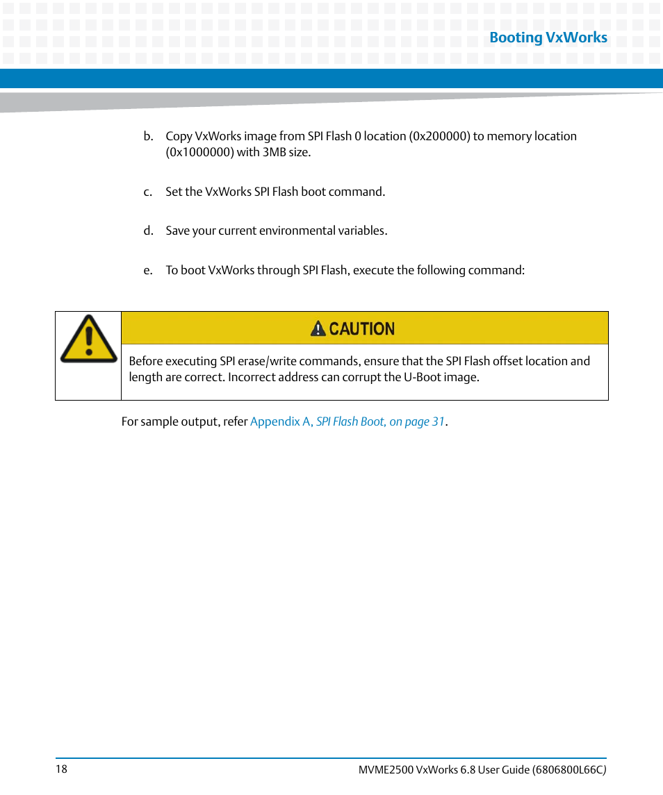 Booting vxworks | Artesyn MVME2500 VxWorks 6.8 User Guide (April 2014) User Manual | Page 18 / 44