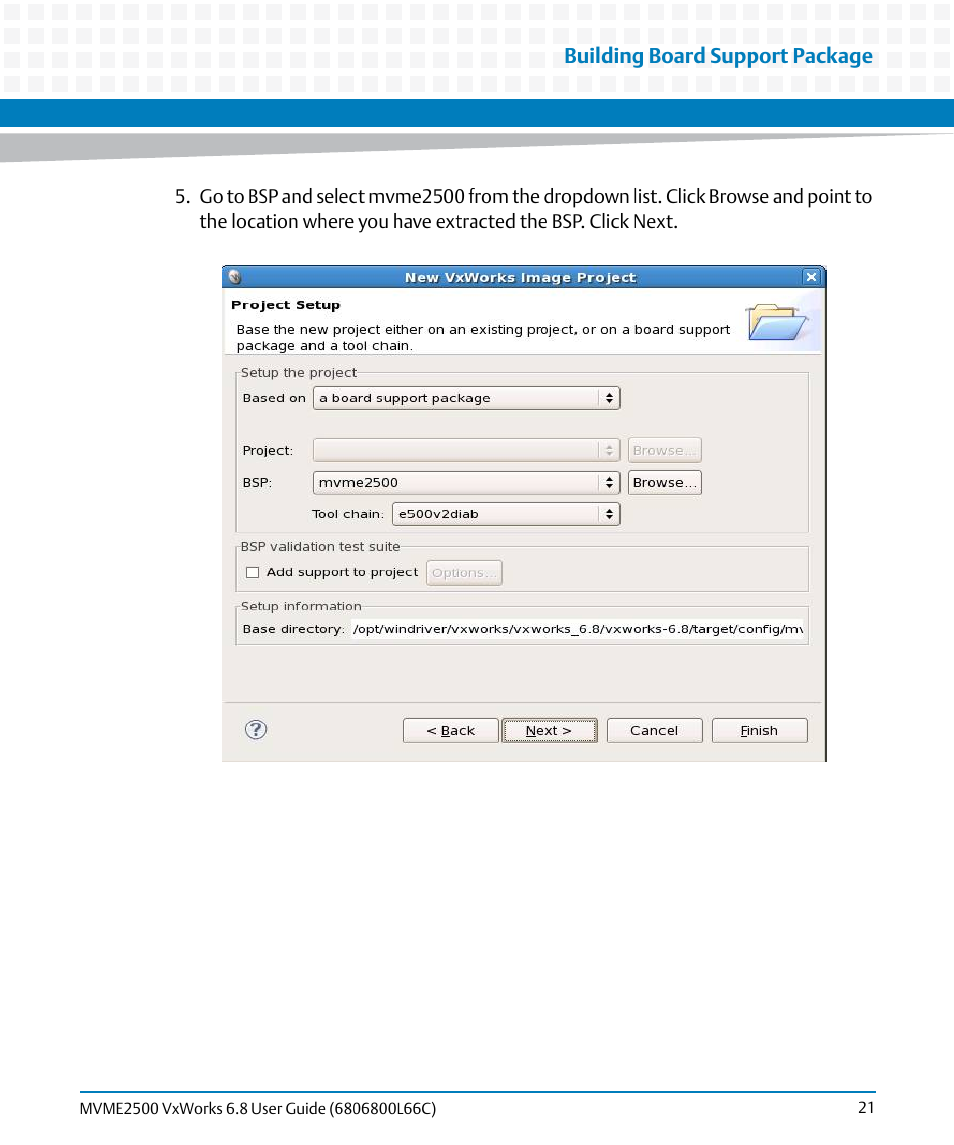 Artesyn MVME2500 VxWorks 6.8 User Guide (April 2014) User Manual | Page 21 / 44
