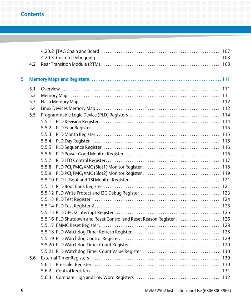 Artesyn MVME2502 Installation and Use (April 2015) User Manual | Page 6 / 166
