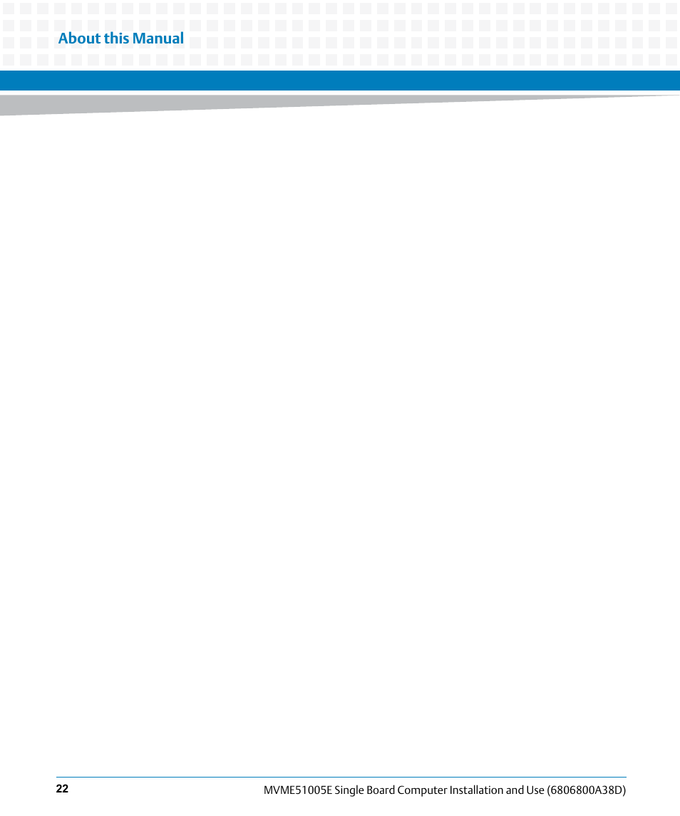 Artesyn MVME51005E SBC Installation and Use (July 2014) User Manual | Page 18 / 150