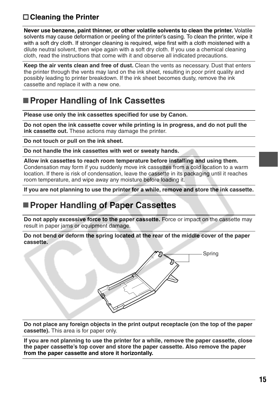 Canon CP200 User Manual | Page 16 / 53