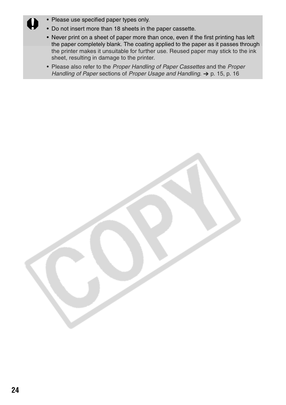 Canon CP200 User Manual | Page 25 / 53