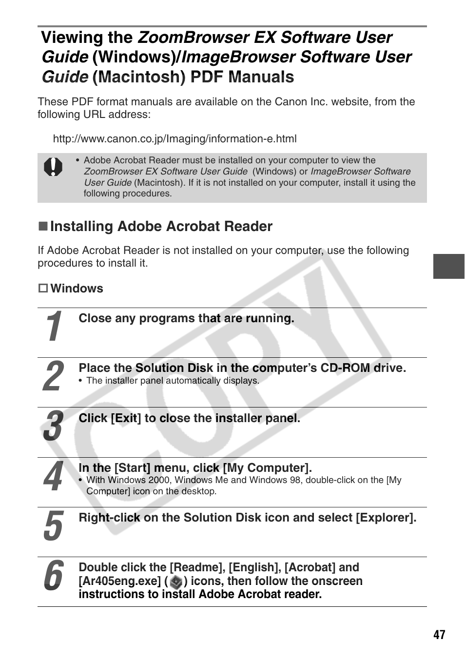 Canon CP200 User Manual | Page 48 / 53