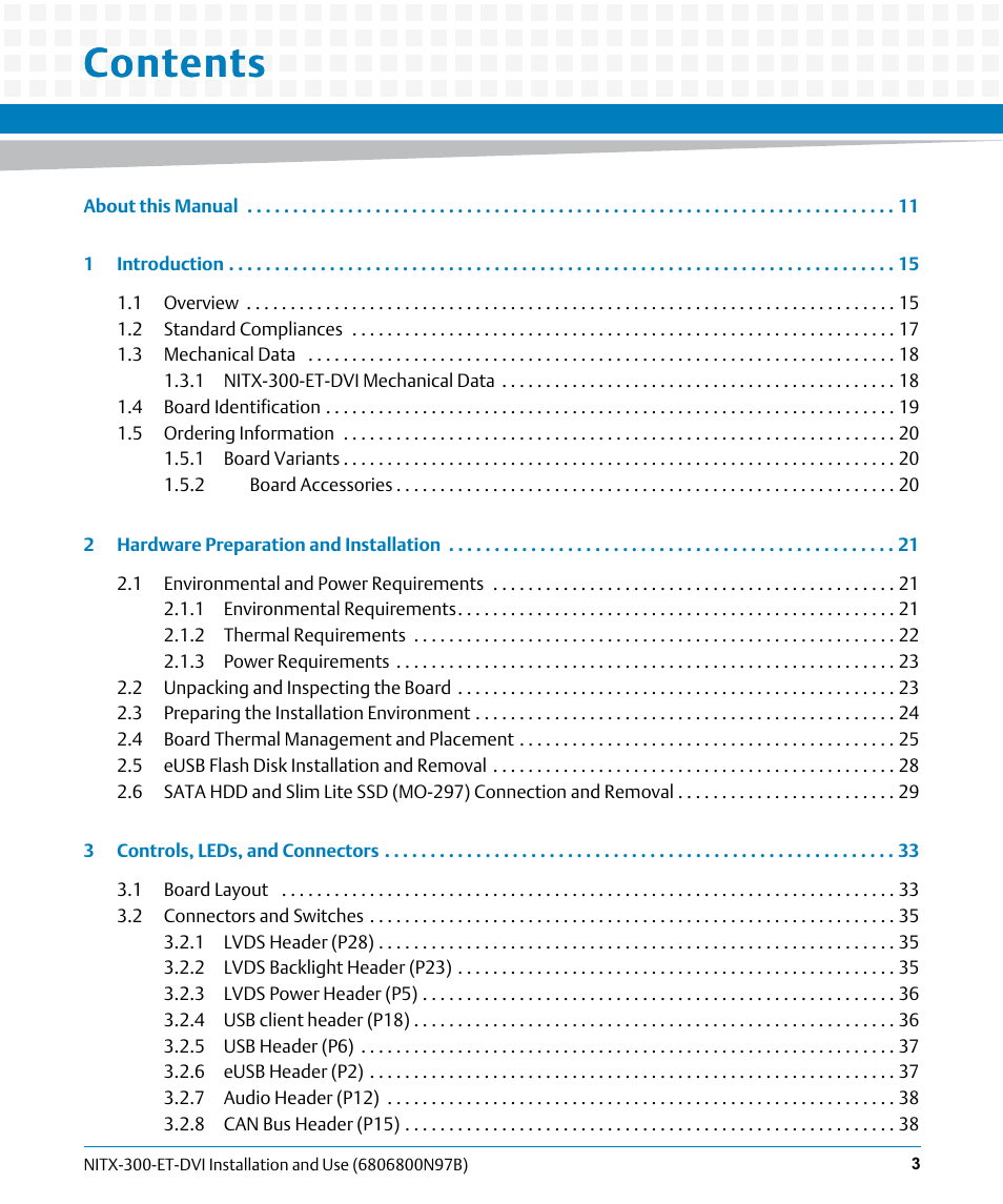 Artesyn NITX-300-ET-DVI Installation and Use (August 2014) User Manual | Page 3 / 108