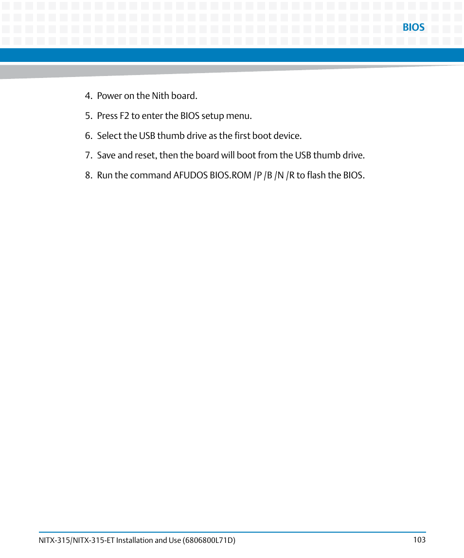 Artesyn NITX-315/NITX-315-ET Installation and Use (August 2014) User Manual | Page 103 / 122