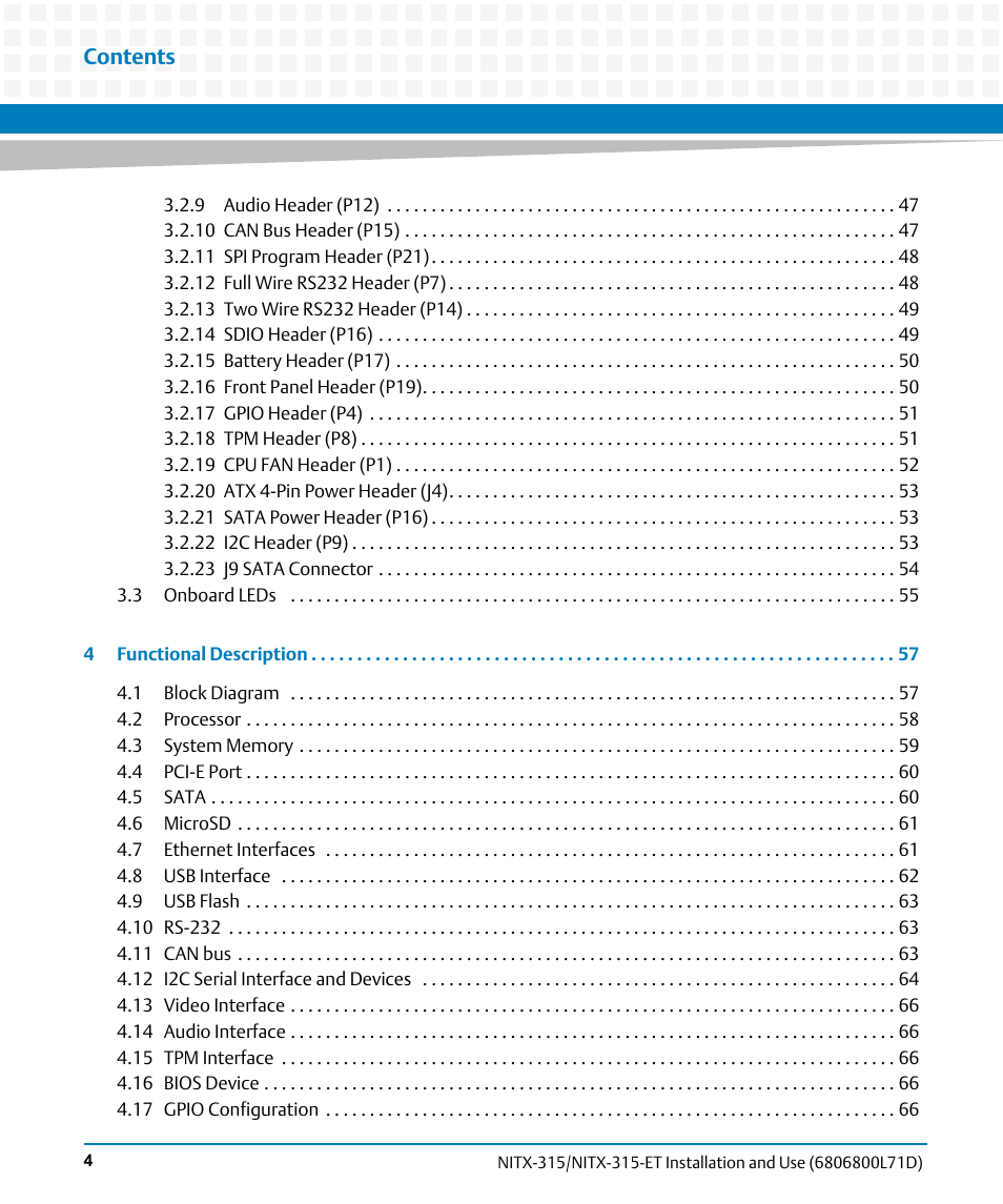Artesyn NITX-315/NITX-315-ET Installation and Use (August 2014) User Manual | Page 4 / 122