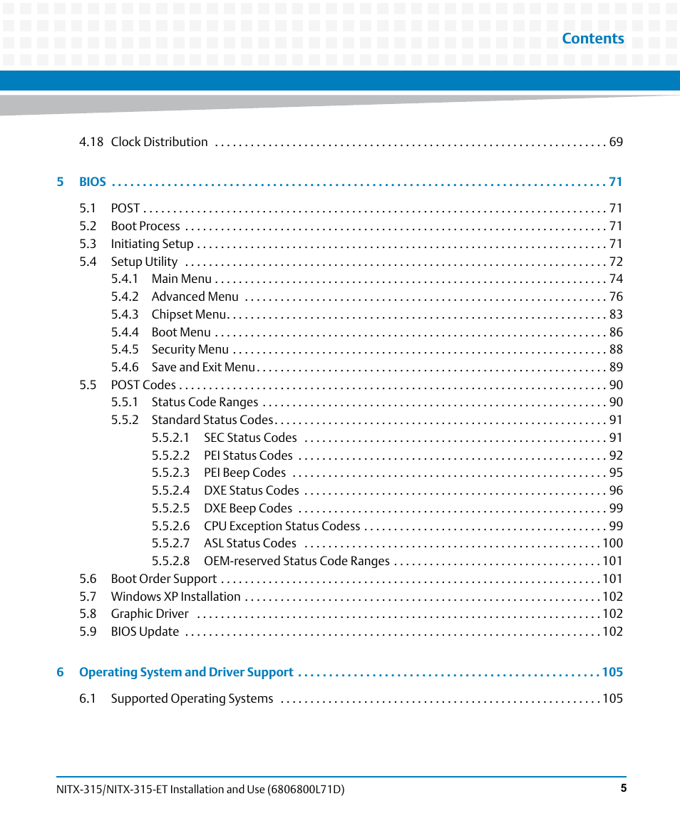Artesyn NITX-315/NITX-315-ET Installation and Use (August 2014) User Manual | Page 5 / 122