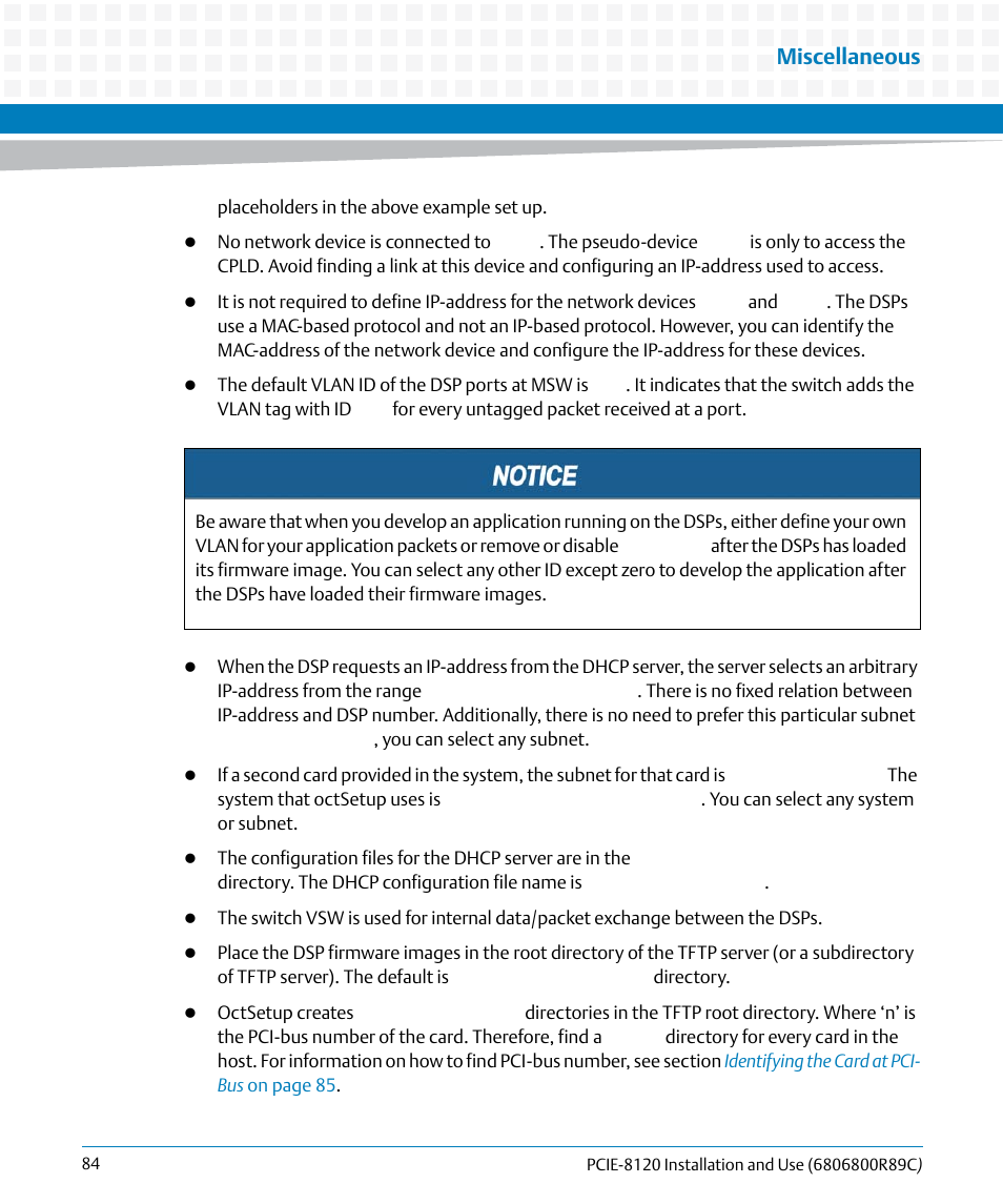 Miscellaneous | Artesyn PCIE-8120 Installation and Use (July 2014) User Manual | Page 84 / 102