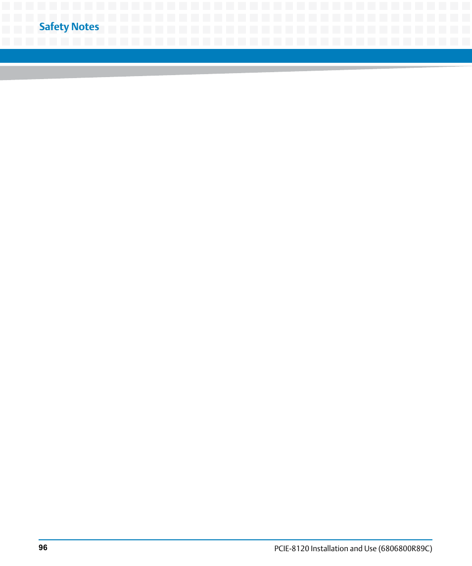 Artesyn PCIE-8120 Installation and Use (July 2014) User Manual | Page 96 / 102