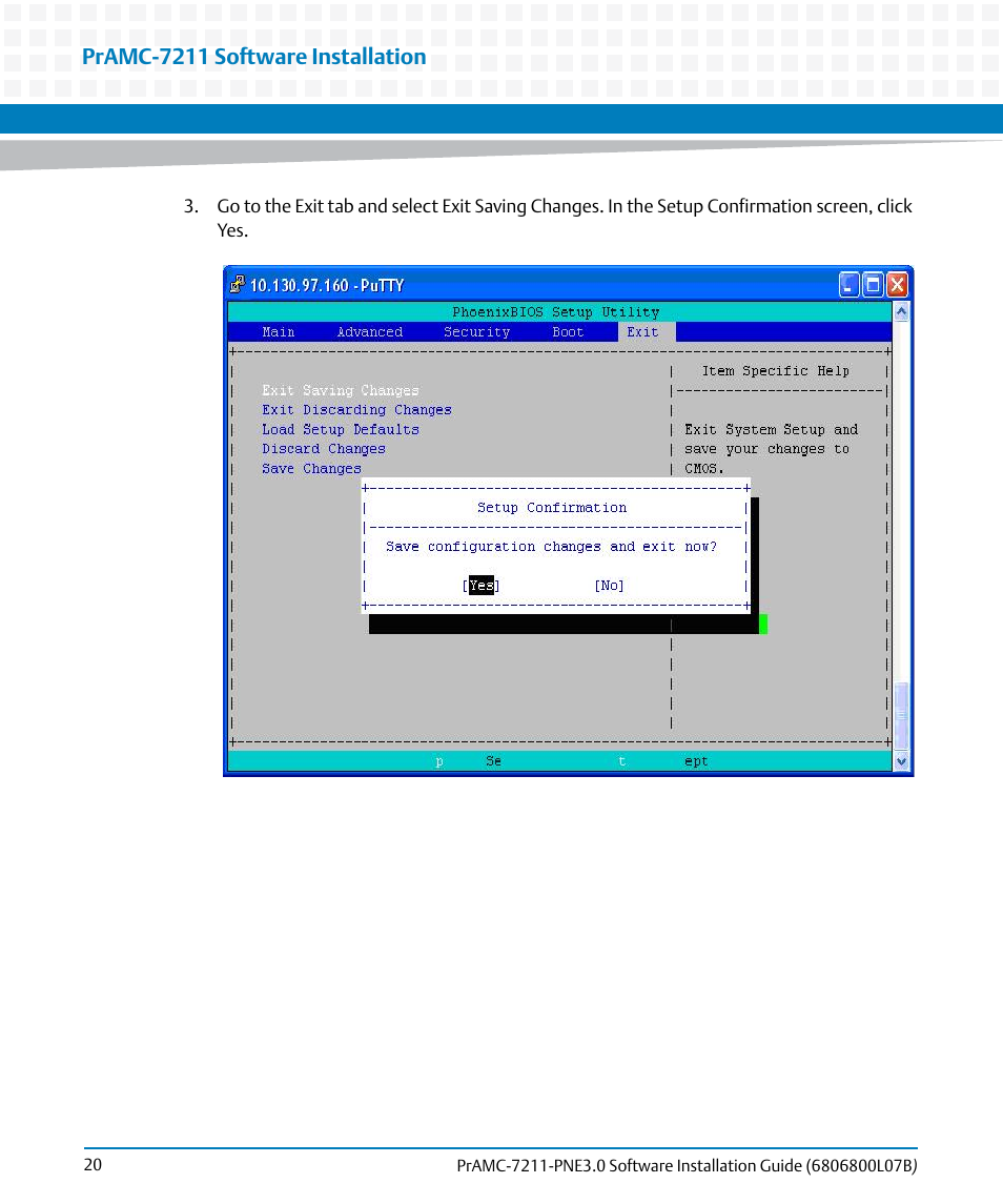 Pramc-7211 software installation | Artesyn PrAMC-7211 PNE3.0 Software Installation Guide (June 2014) User Manual | Page 20 / 70
