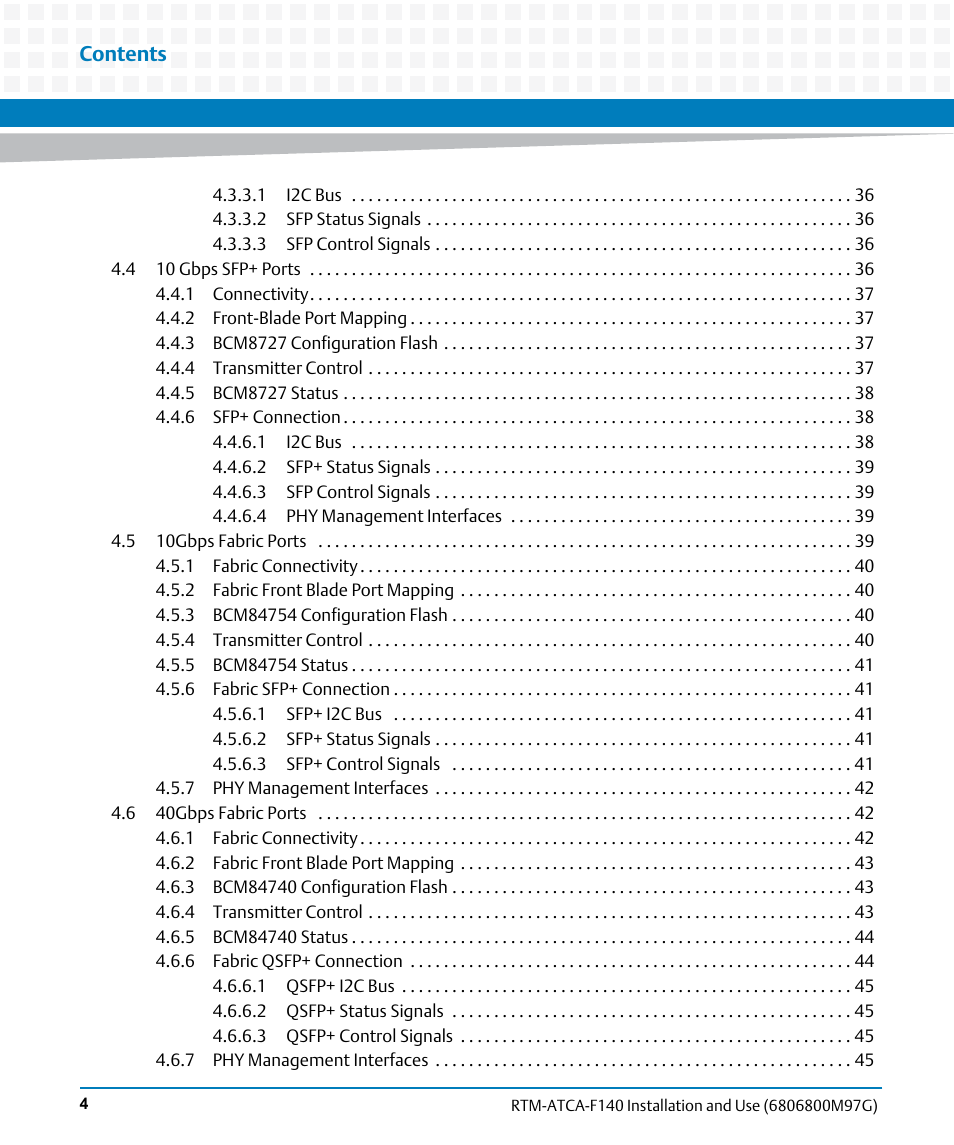 Artesyn RTM ATCA-F140 Installation and Use (September 2014) User Manual | Page 4 / 64