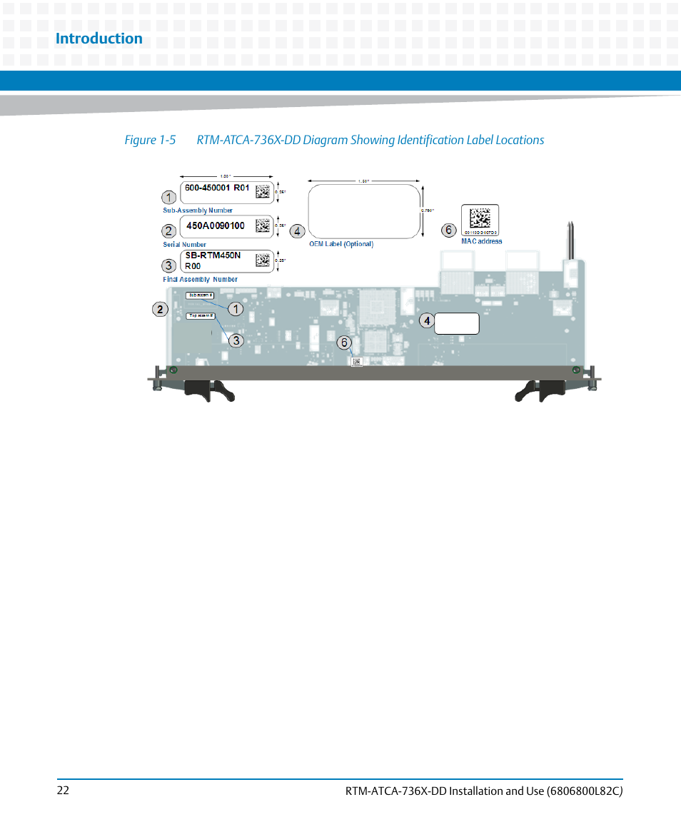 Figure 1-5, Introduction | Artesyn RTM-ATCA-736x-DD Installation and Use (June 2014) User Manual | Page 22 / 76
