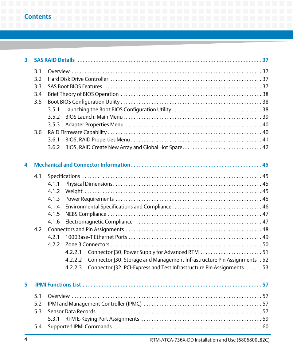 Artesyn RTM-ATCA-736x-DD Installation and Use (June 2014) User Manual | Page 4 / 76