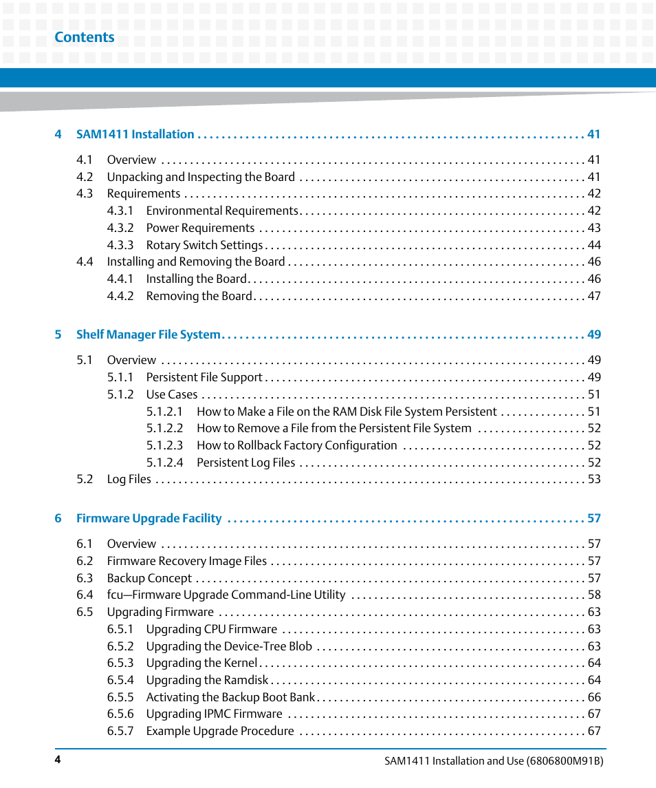 Artesyn SAM1411 Installation and Use (September 2014) User Manual | Page 4 / 80