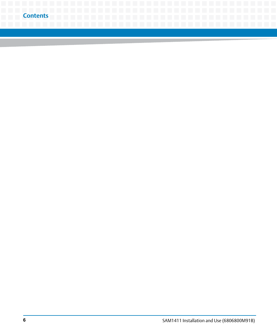 Artesyn SAM1411 Installation and Use (September 2014) User Manual | Page 6 / 80