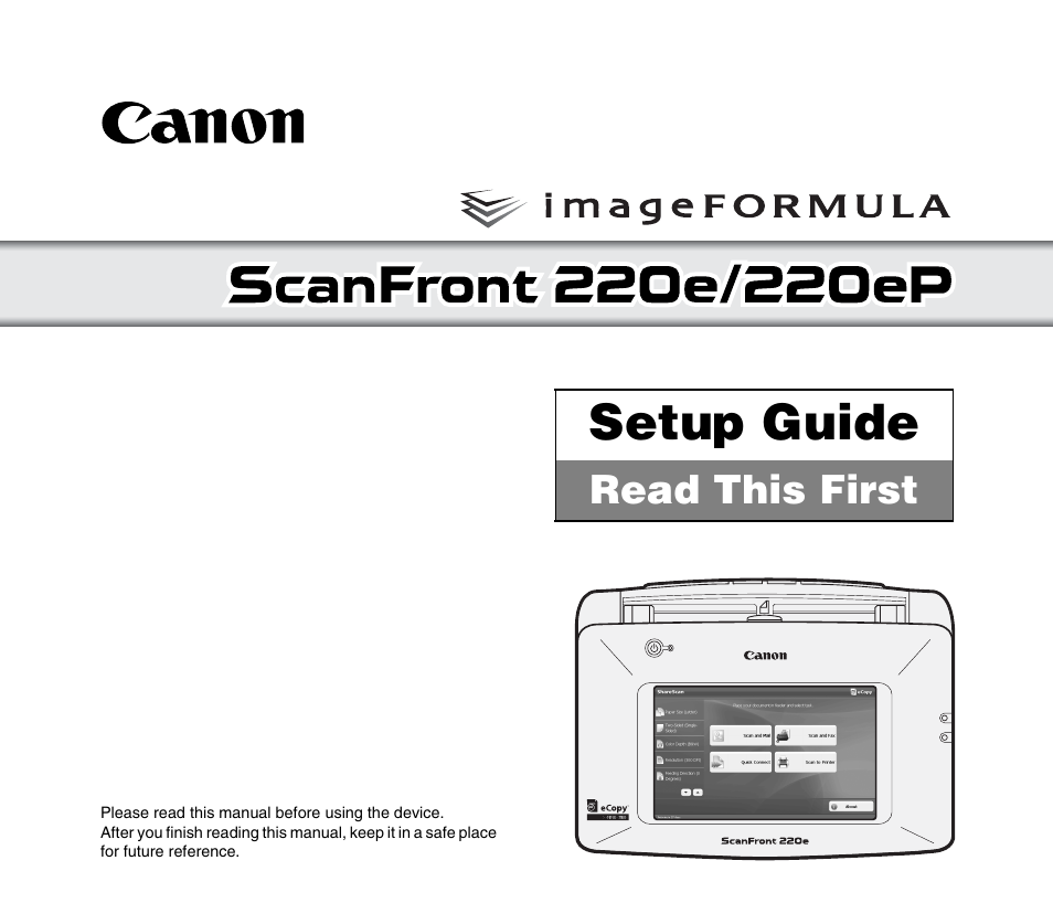 Canon 220EP User Manual | 44 pages