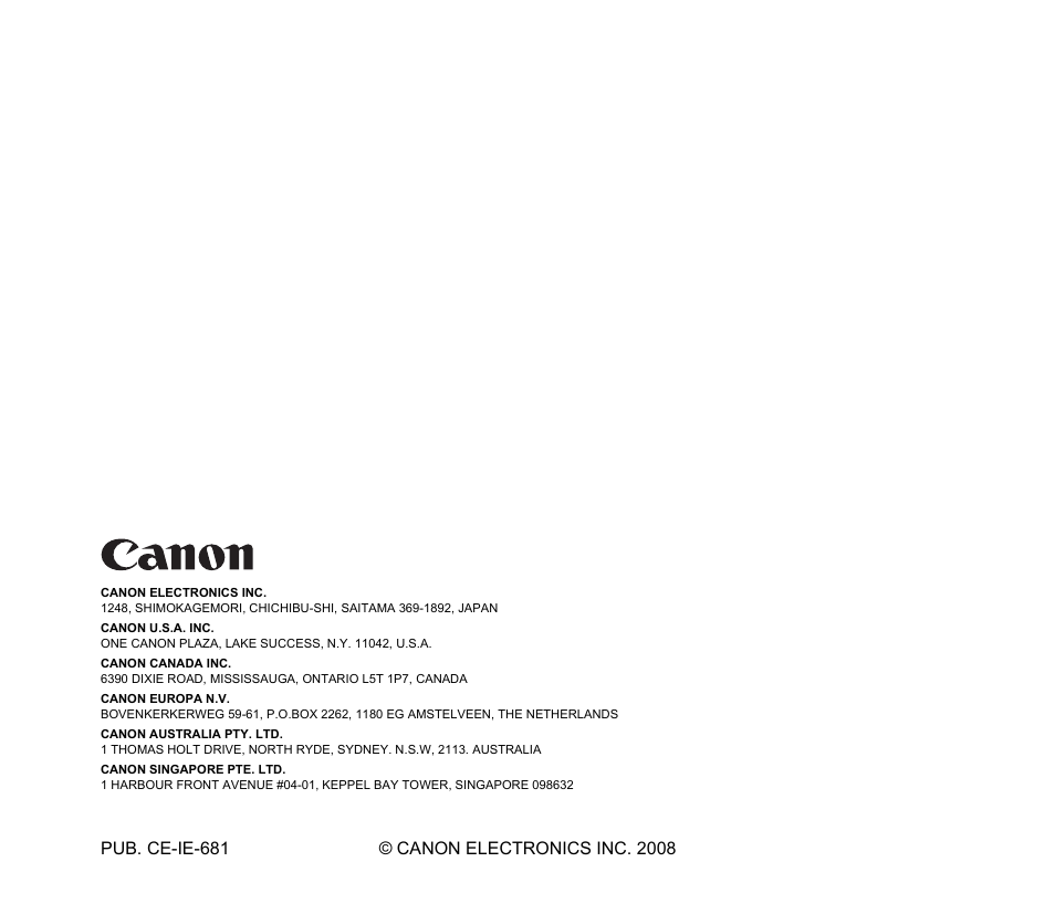 Canon 220EP User Manual | Page 44 / 44