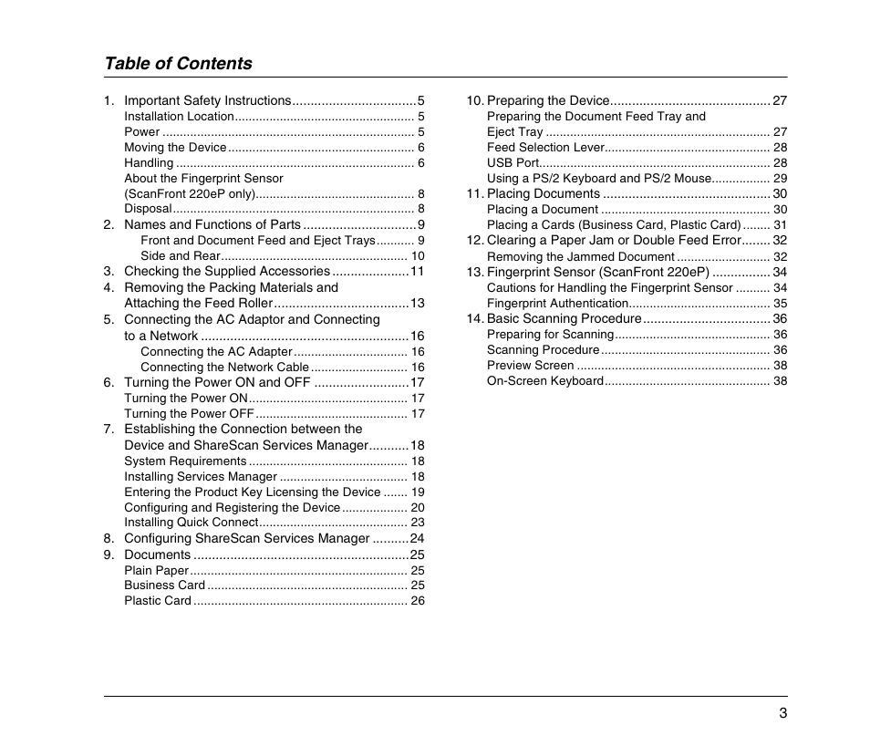 Canon 220EP User Manual | Page 7 / 44