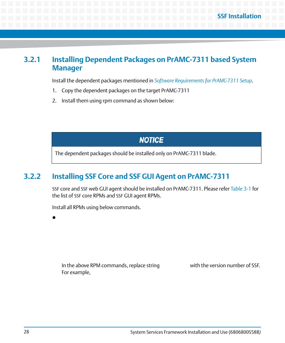 Artesyn System Services Framework Installation and Use (February 2014) User Manual | Page 28 / 88