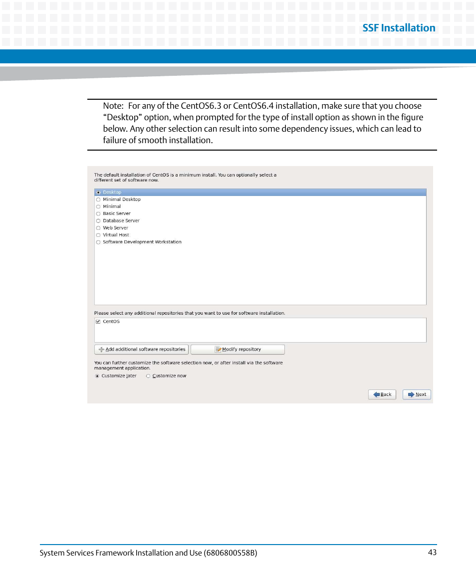 Ssf installation | Artesyn System Services Framework Installation and Use (February 2014) User Manual | Page 43 / 88